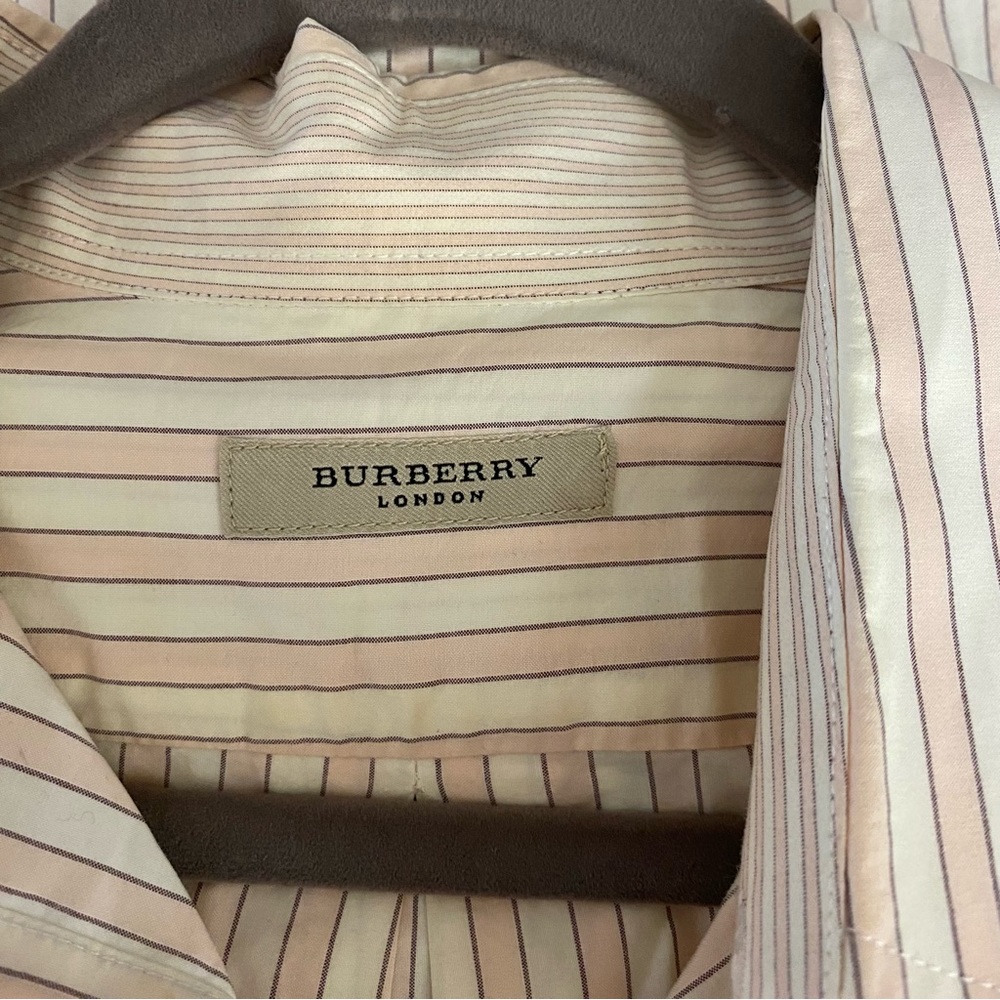 Burberry London Men's Striped Button-Down Shirt - Picture 5 of 7